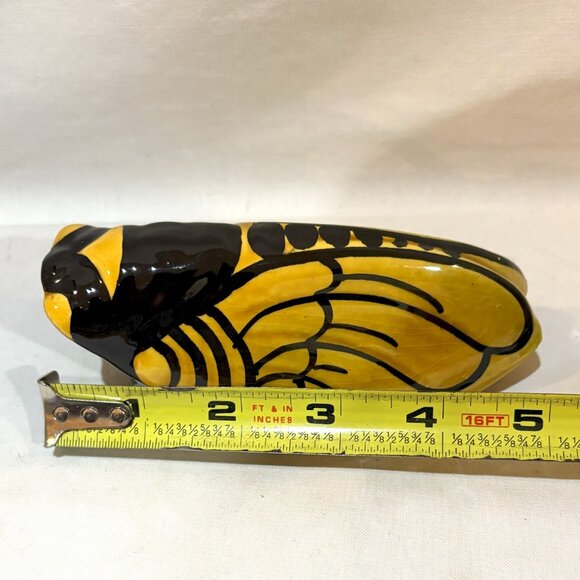 Vintage Ceramic Pottery Cicada Wall Pocket Wall Hang Bud Vase - Picture 3 of 6